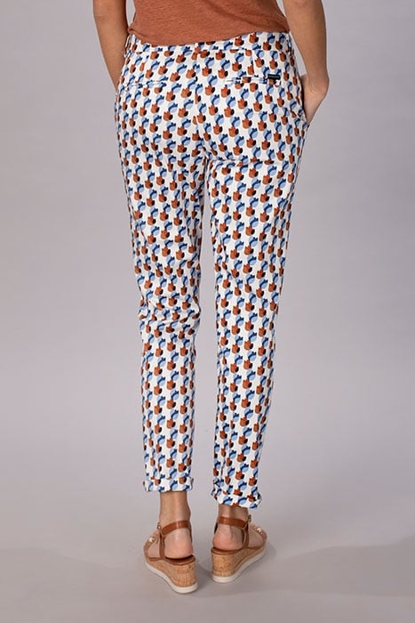 COTTON PANTS WITH PLEATS BLUE 4