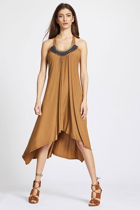 ELUANA DRESS OCRE 2