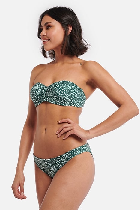 TUVALU JULIE WIRED BANDEAU TOP B/C HUNTER GREEN 1