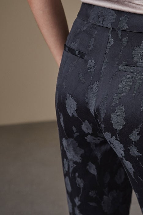 PEONY TROUSER-JACQUARD TR NAVY 8