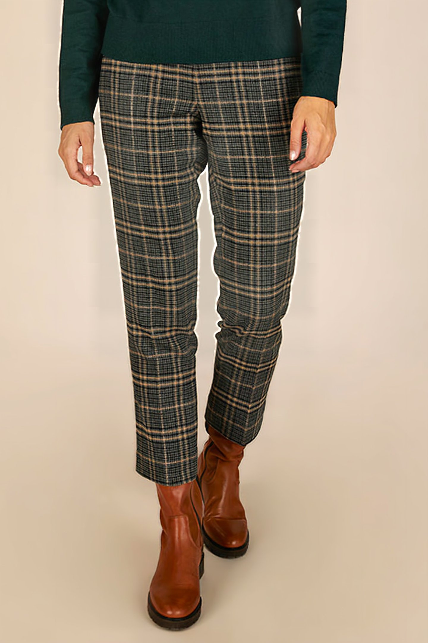 SPLIT BOTTOM PANT GREEN 2