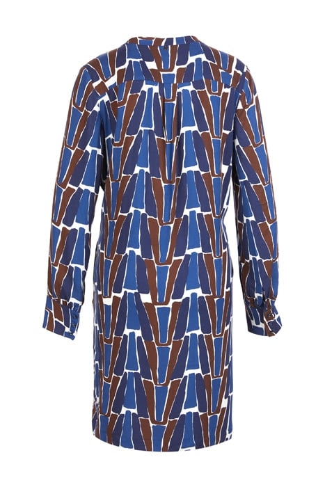 DRESS WITH BIG CUFFS BLUE 2