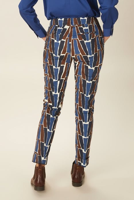 COTTON CHINO PANTS BLUE W90195 3