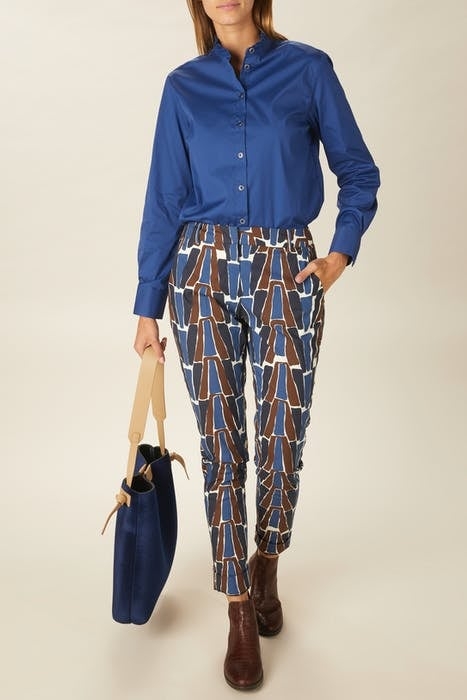 COTTON CHINO PANTS BLUE W90195 6