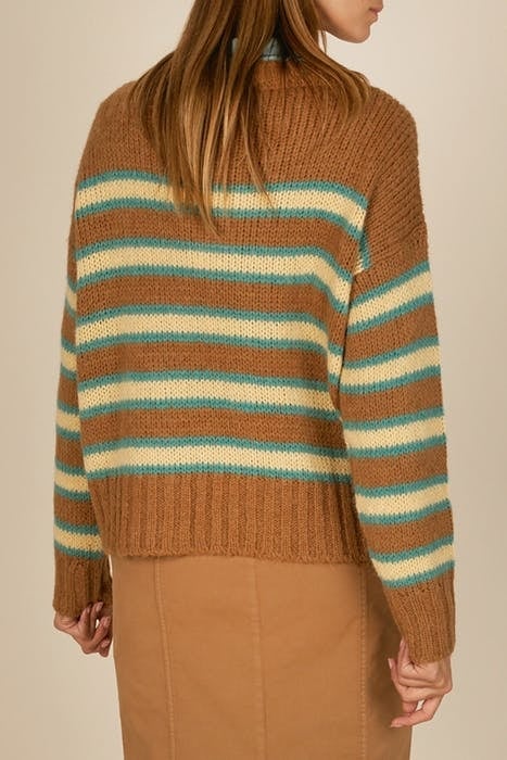 STRIPED PULLOVER BROWN CM 3