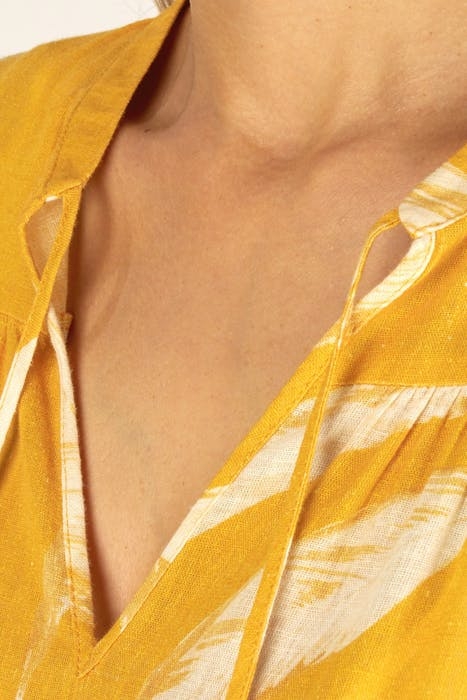 DRESS 3/4SL LONG WIDE VOLANT S00252 3