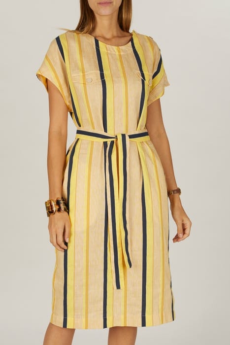 DRESS CHESTPKT FLAP YELLOW 4