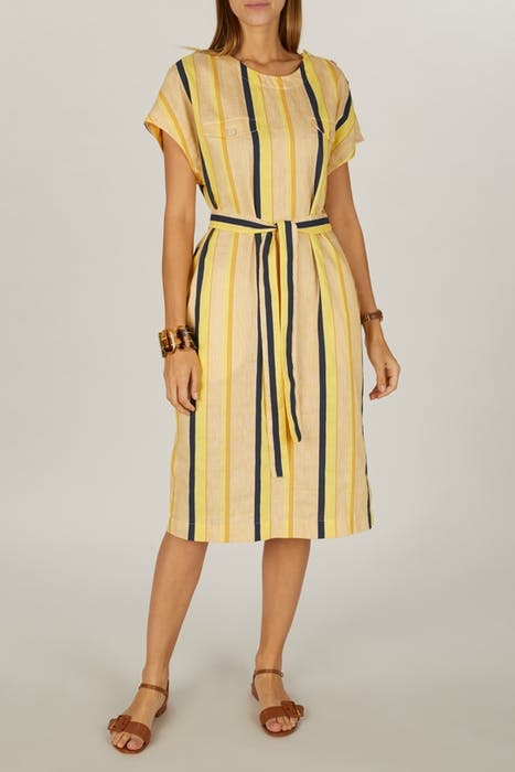 DRESS CHESTPKT FLAP YELLOW 3