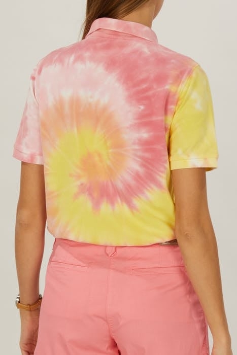 BASIC POLO SHSL TIE&DYE YELLOW 3