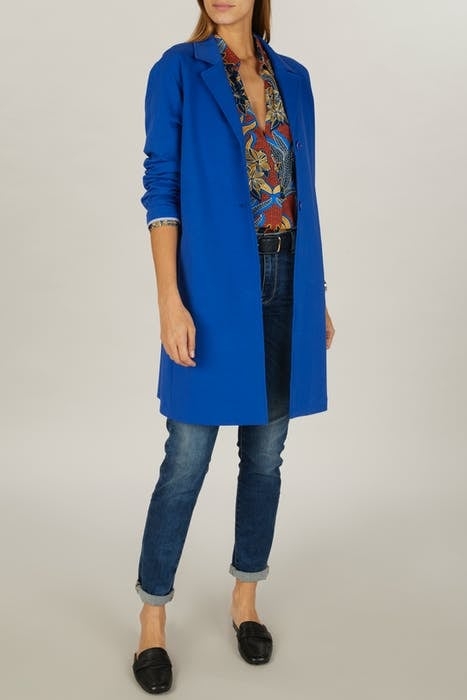 RAGLAN FLEECE COAT LS BLUE 4