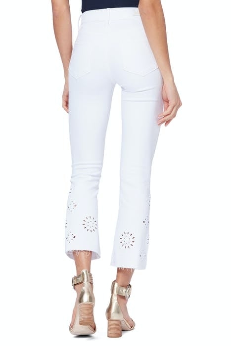 VINTAGE COLETTE RAW HEM CRISP WHITE EMBROIDERED 2