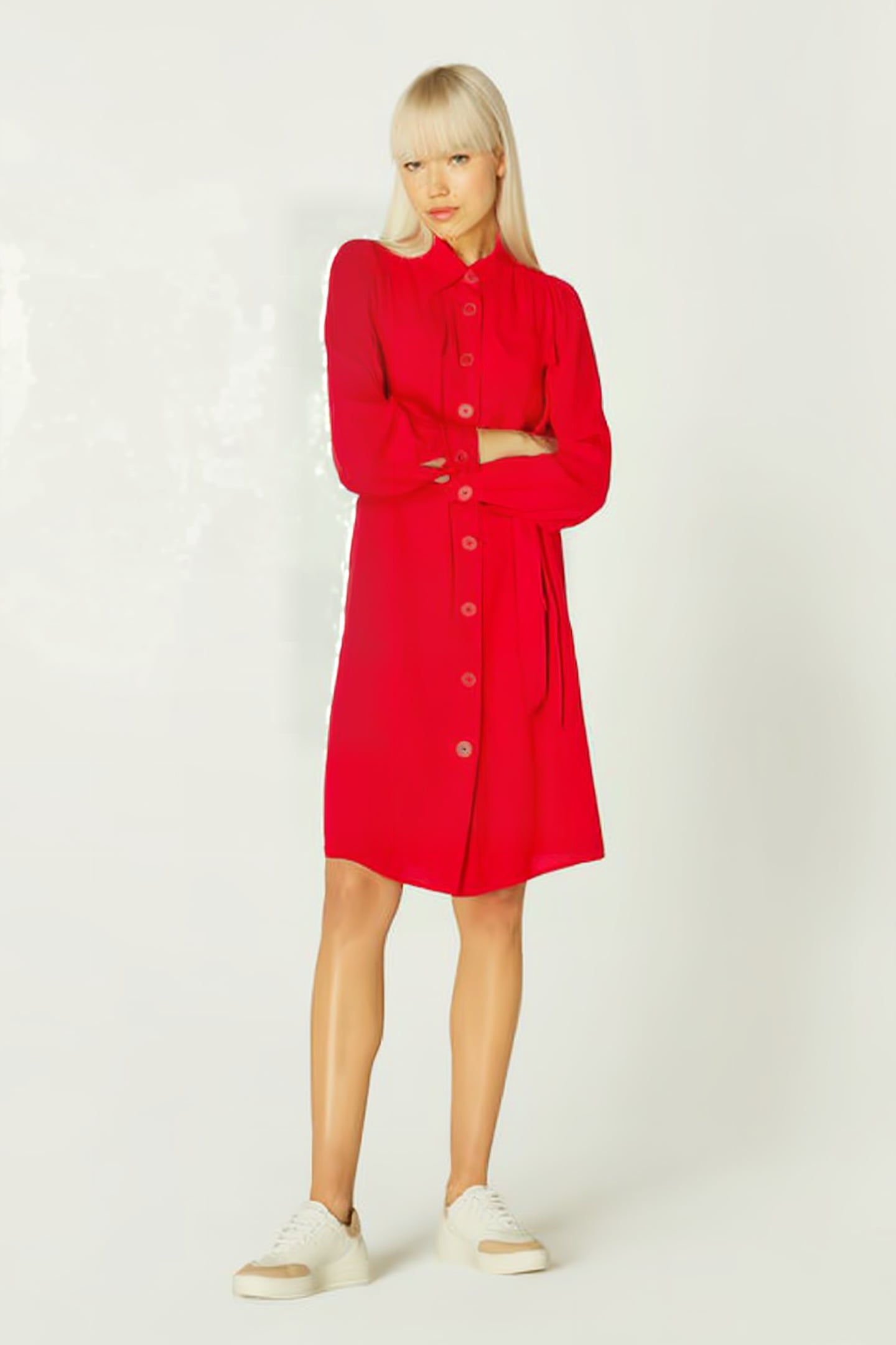 MILLER MIDI DRESS DEEP RED 3