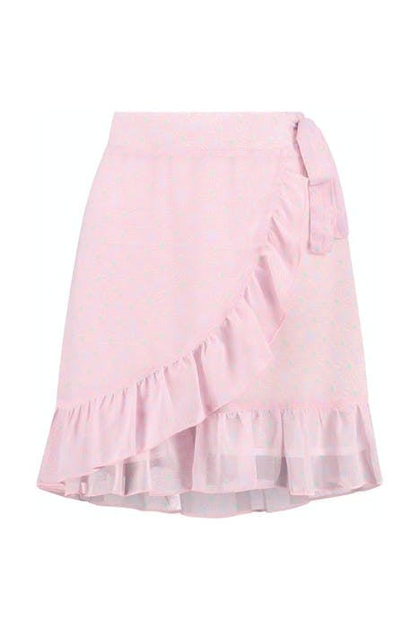 VALENCIA WRAP SKIRT PASTEL LILAC PURPLE 4