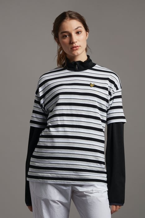 STRIPE T-SHIRT JET BLACK 1