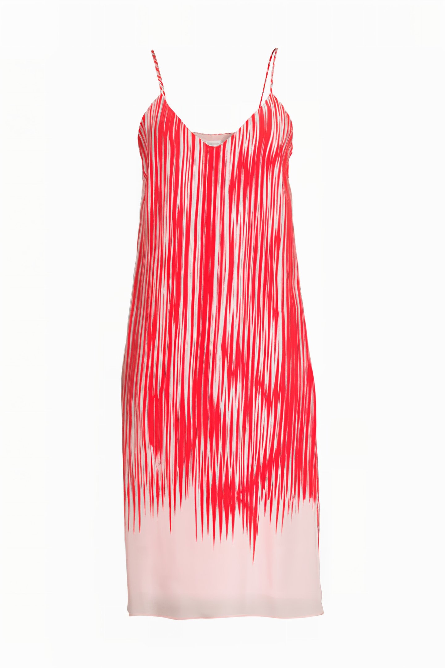 STRAPPY PRINT DRESS RED ABSTRA 6