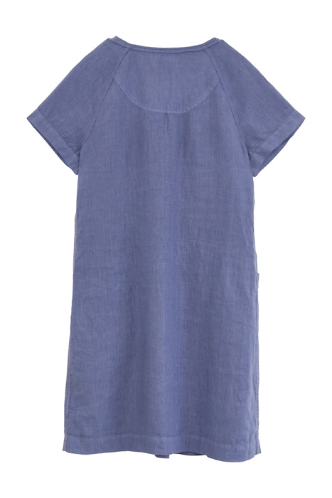AVERY LINEN DRESS MID BLUE 2