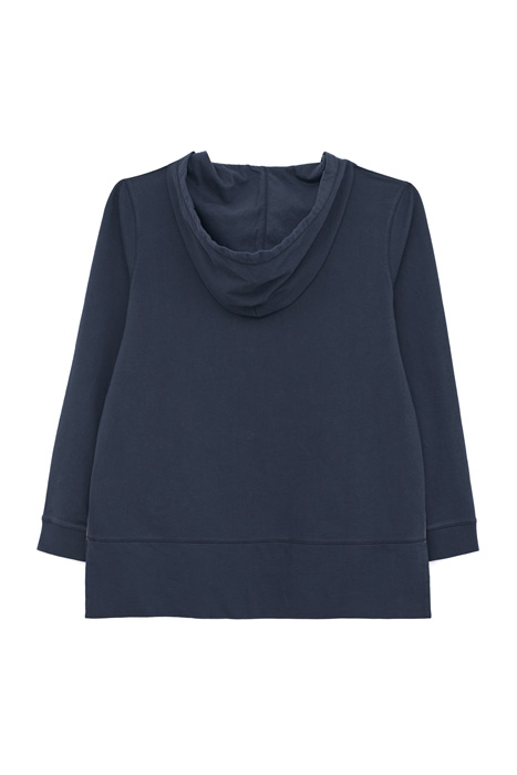 COTTON HOODED SWEAT FRENCH NAVY 2