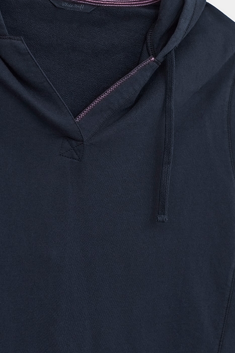 COTTON HOODED SWEAT FRENCH NAVY 6