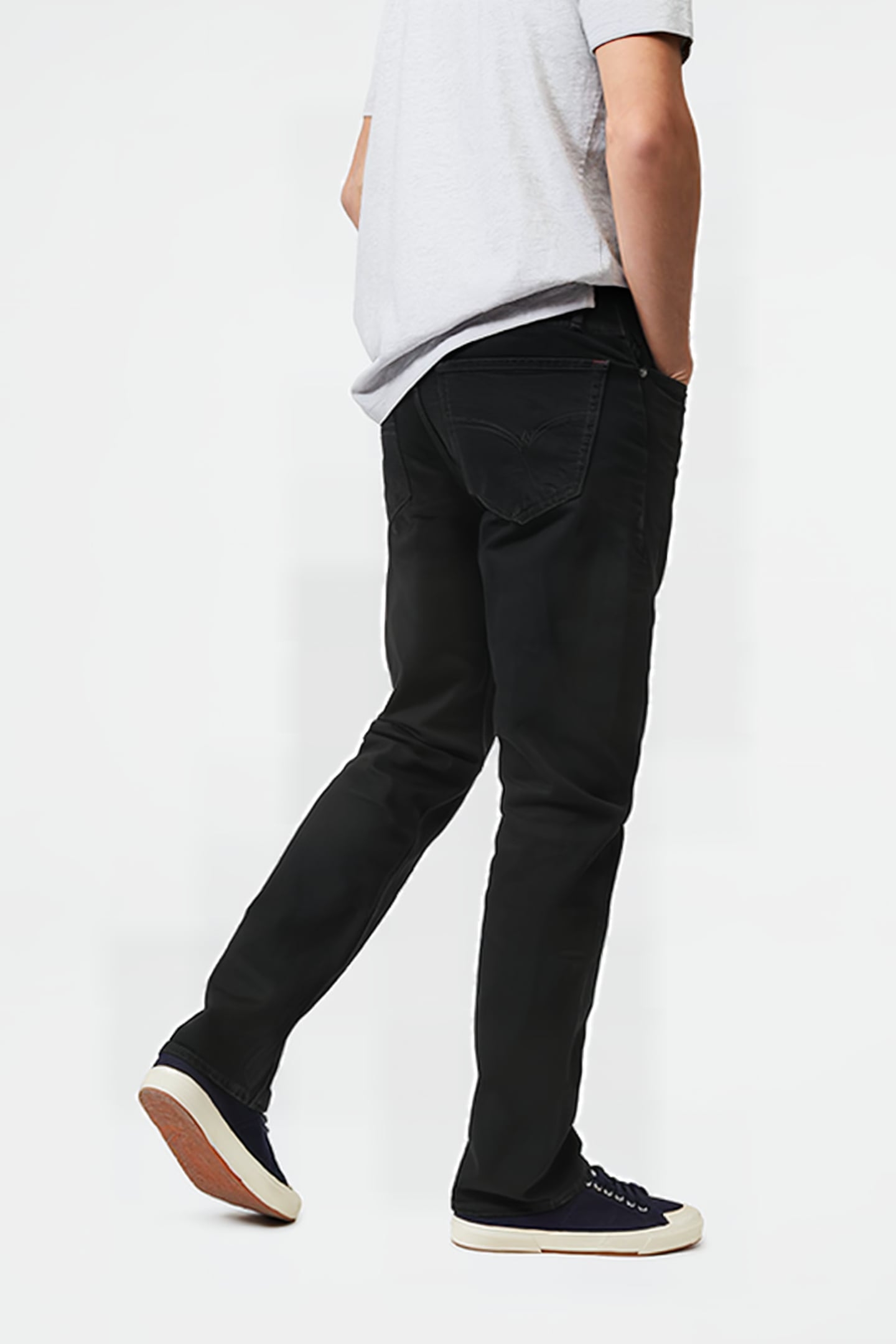 DAVIS STRAIGHT ZIP FLY JEAN BLACK 5