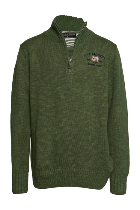 MOCK NECK SWEATER GREEN 1
