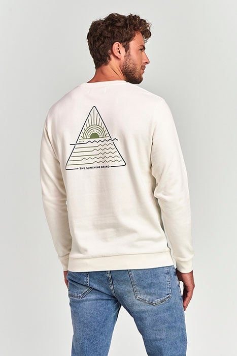 MEN SWEATER TRIANGLE CREME WHITE 3