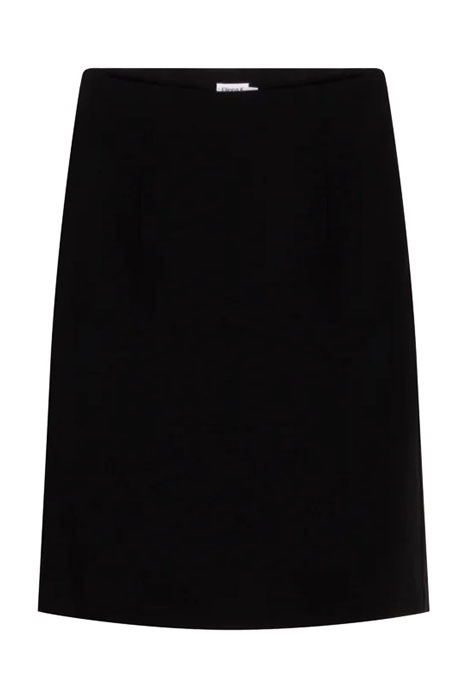 HIGH WAIST CREPE SKIRT BLACK 5