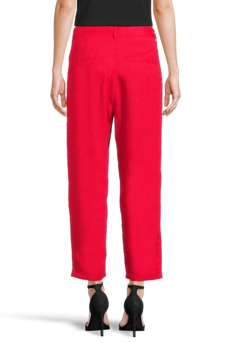 TROUSERS CASUAL CROPPED POP RED 3