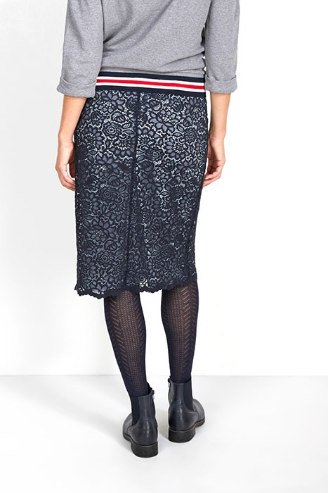 LACE SKIRT STRIPED TAPE SIDE BLUE 3