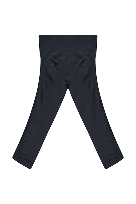 CROPPED SEAMLESS LEGGING COAL 1