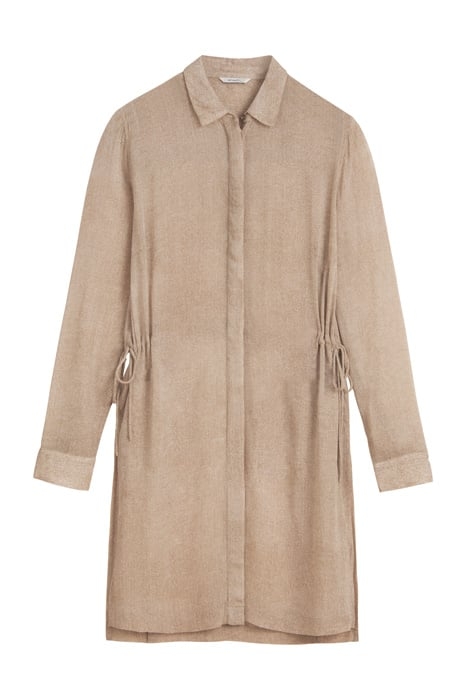 BLOUSE WOVEN LONG SLEEVES CAMEL 5