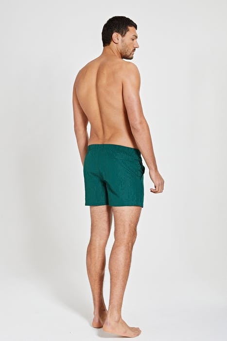 MEN SWIMSHORT SEERSUCKER PINE GREEN 3