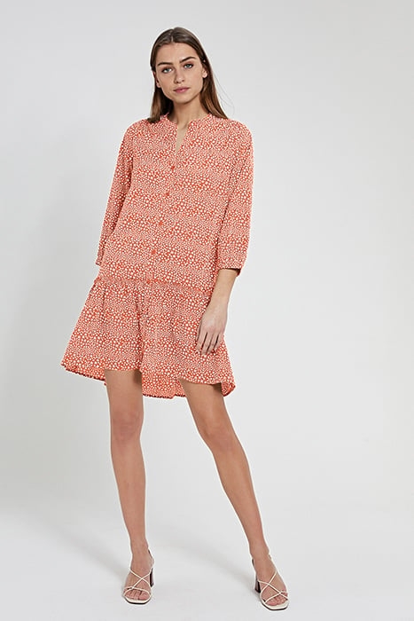 LADIES TUVALU DROP WAIST DRESS ORANGE NEW MARMELADE 1