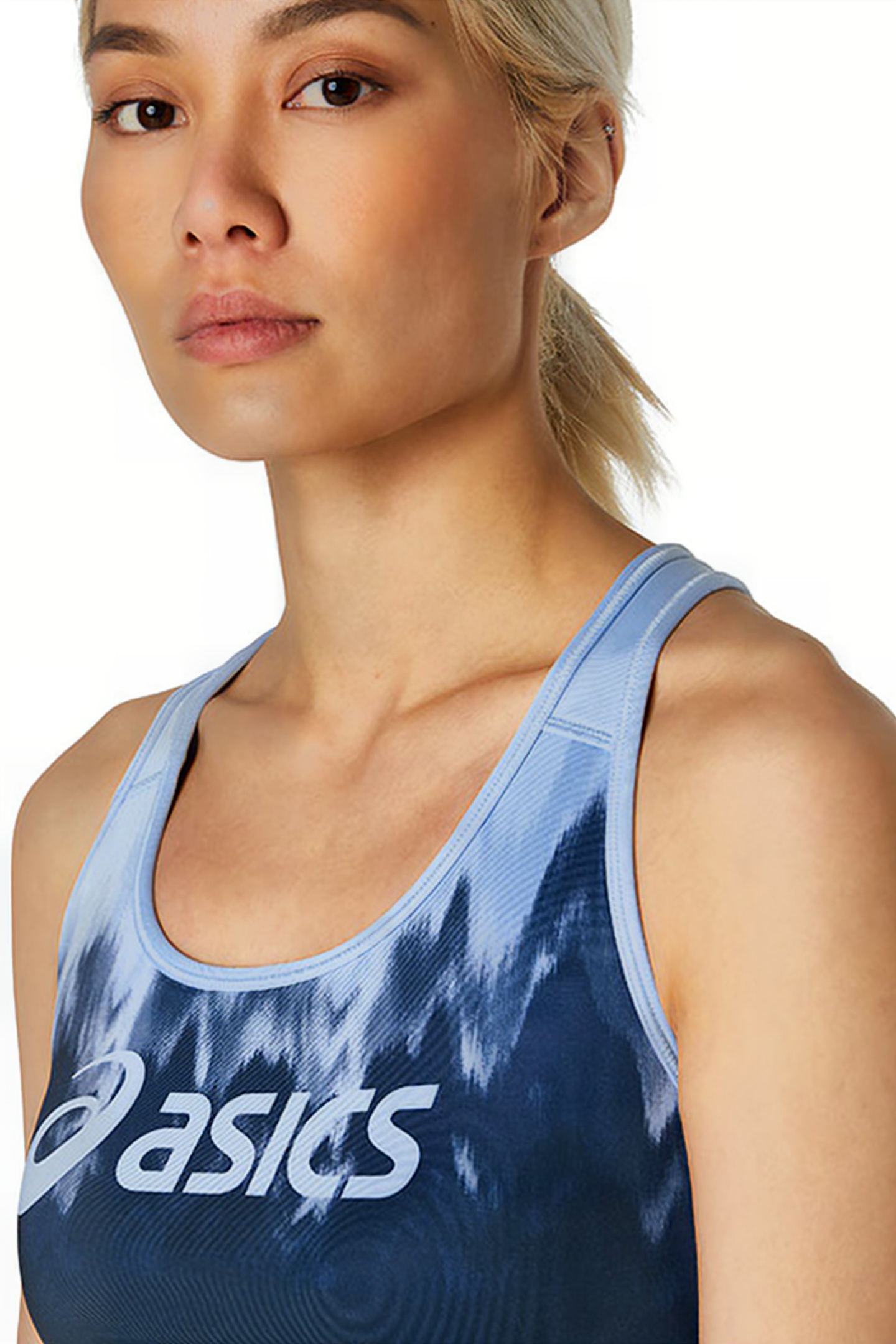 ASICS LOGO BRA KASANE MIST/FRENCH BLUE 5