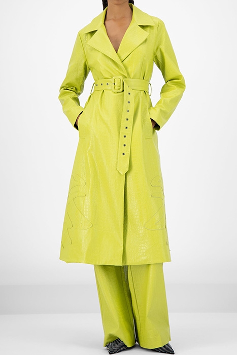 GREEN CROCO JEDOUN COAT 2
