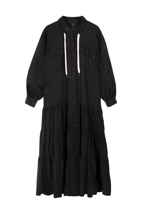 MAXI SHIRT DRESS BLACK 1