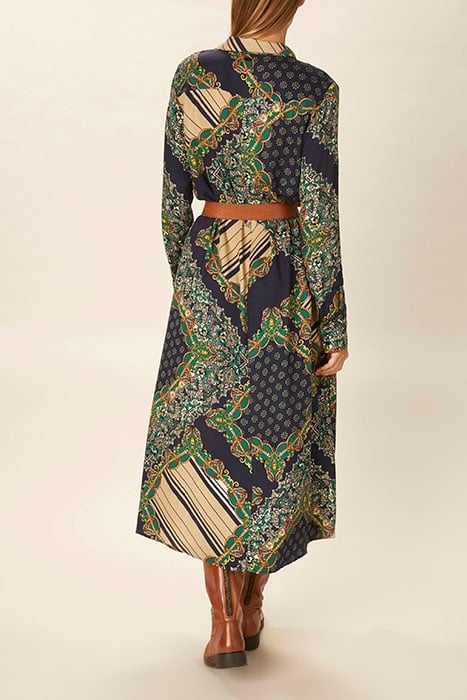 LONG VISCOSE DRESS BLUE 3