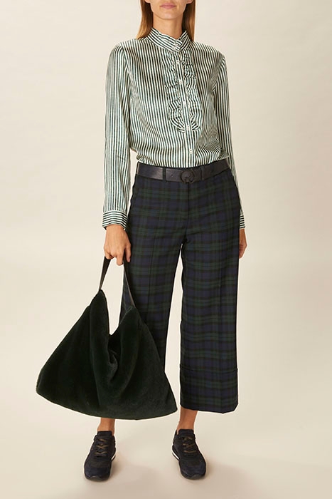 SHIRT WITH RUFFLE FRONT GREEN 3