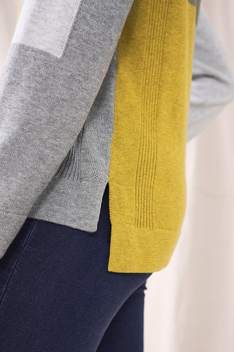 OLIVIA COLOURBLOCK JUMPER GREEN MULTI 6