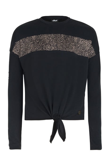 MIKKI SPRINKLE KNOT TOP BLACK/WHITE Jill & Mitch By Shoeby 1