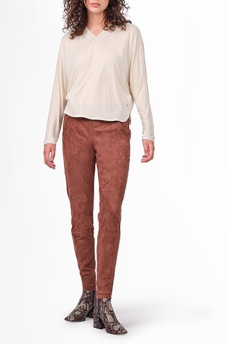COMFORTABLE BROEK SUÃ¨DELOOK 24001765 SOFT BROWN 3