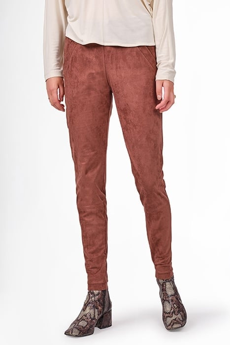 COMFORTABLE BROEK SUÃ¨DELOOK 24001765 SOFT BROWN 1