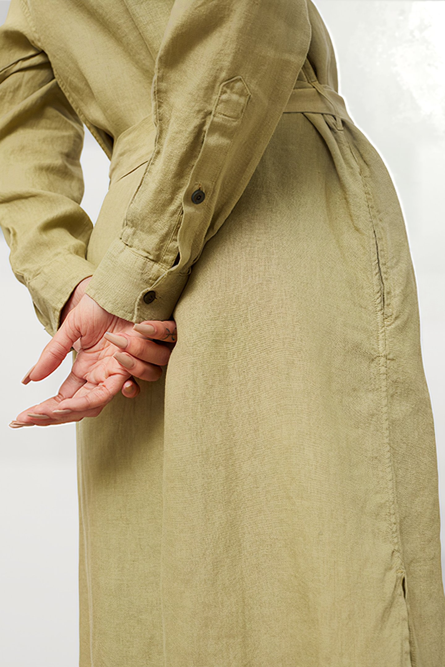 WOMEN'S DRESS GREEN BARK 5