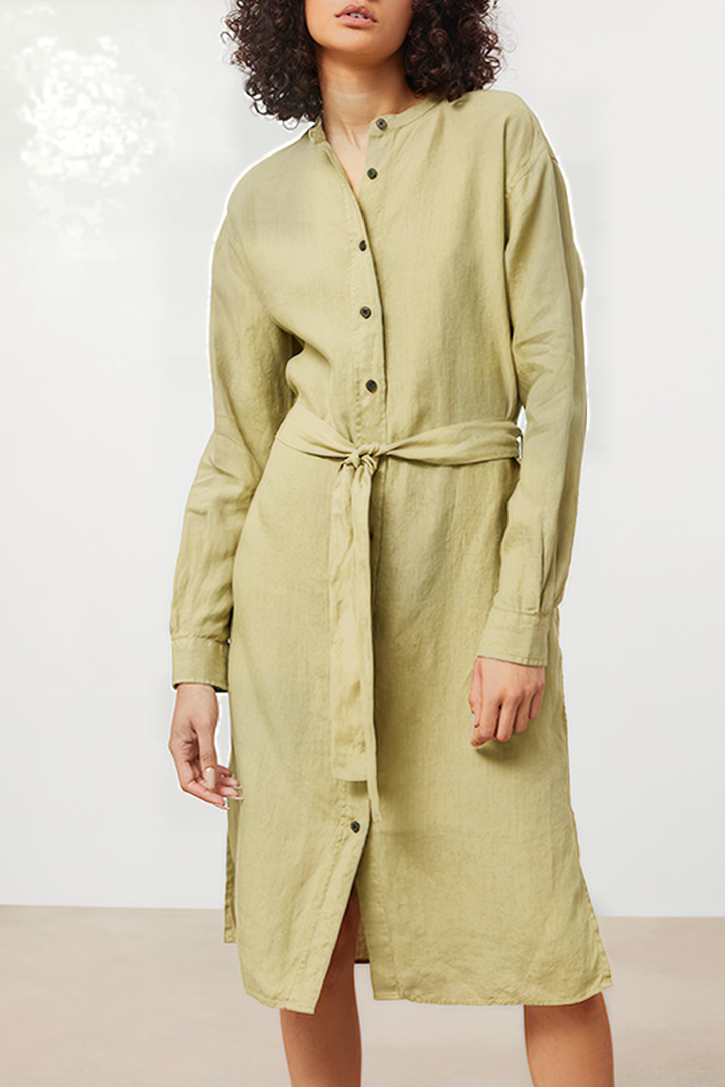 WOMEN'S DRESS GREEN BARK 1