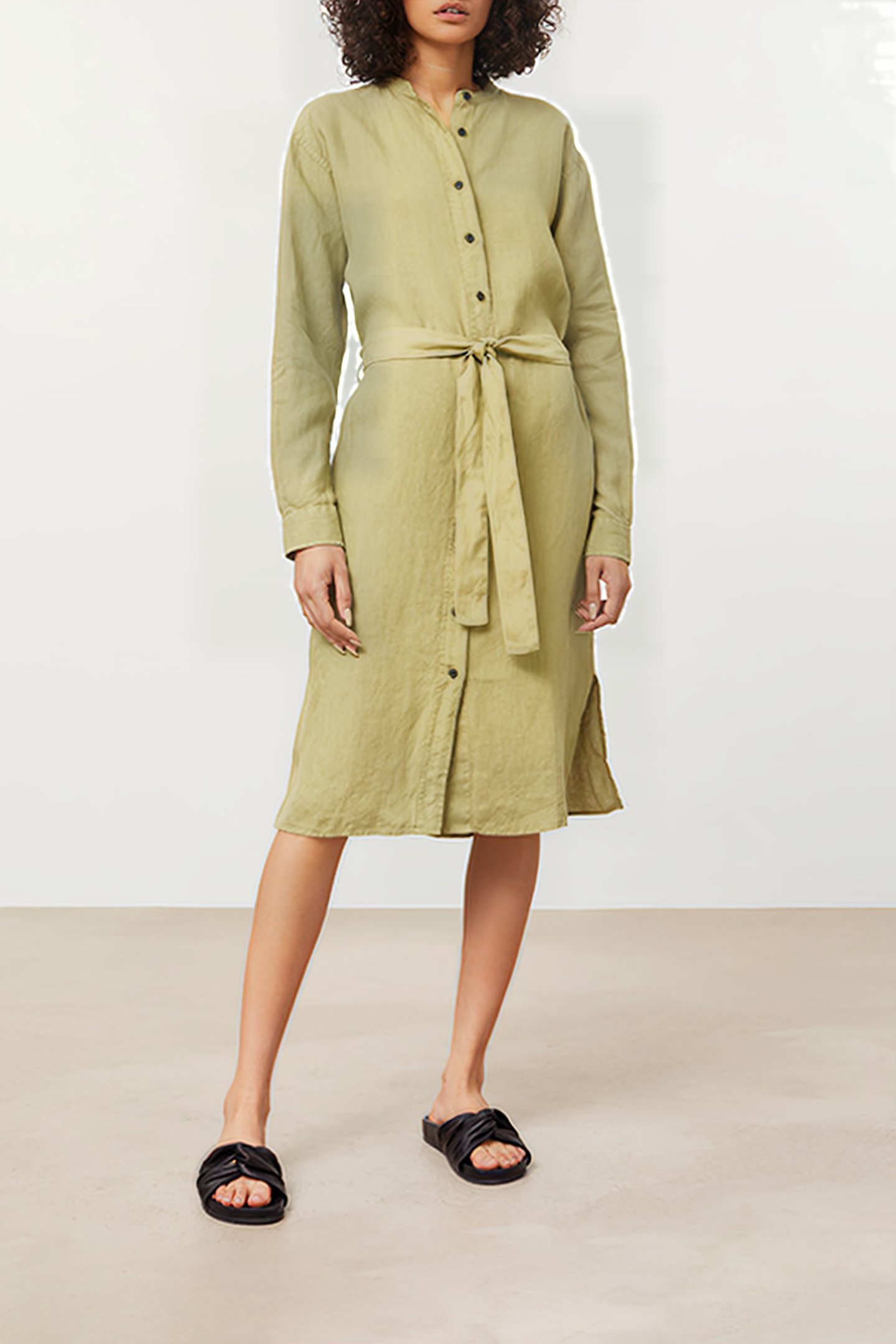 WOMEN'S DRESS GREEN BARK 2