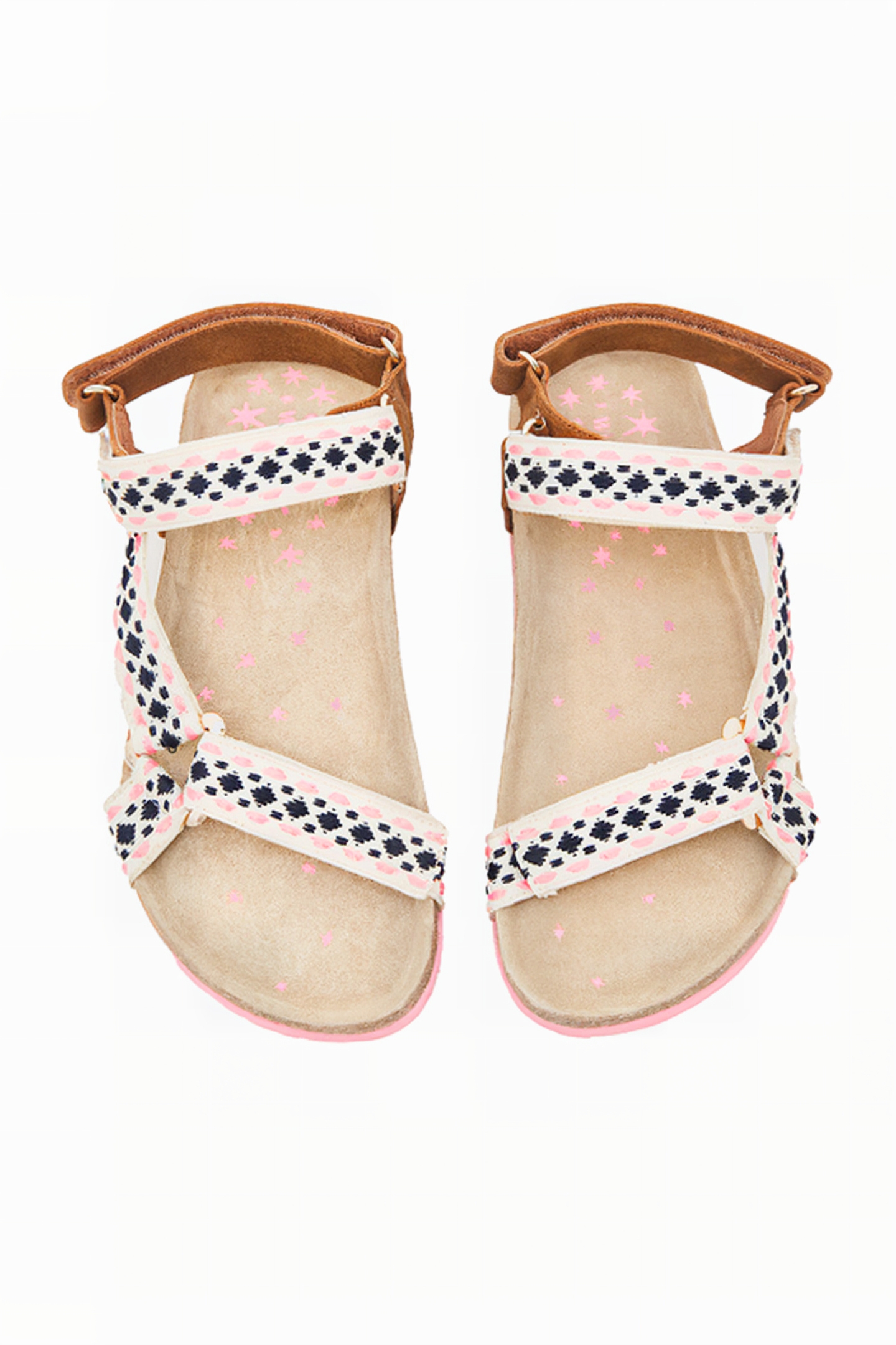 TREK FOOTBED SANDAL PINK MULTI 3
