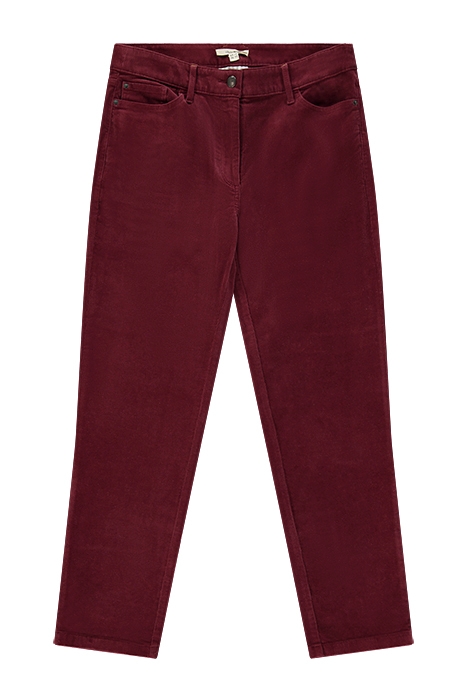 BROOKE STRAIGHT CORD TROUSERS MID PLUM 1