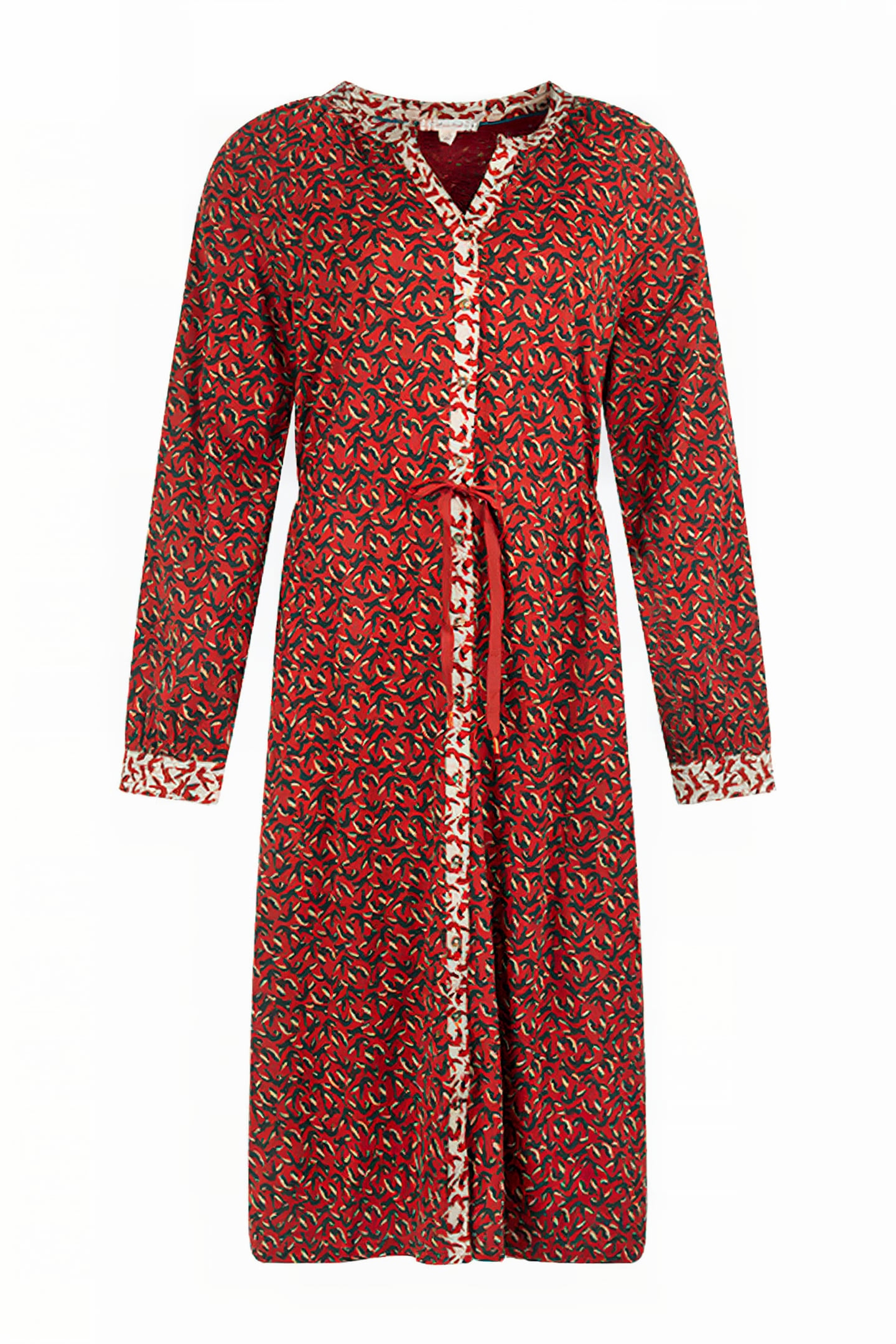 BELLA JERSEY DRESS ORANGE MULTI 1