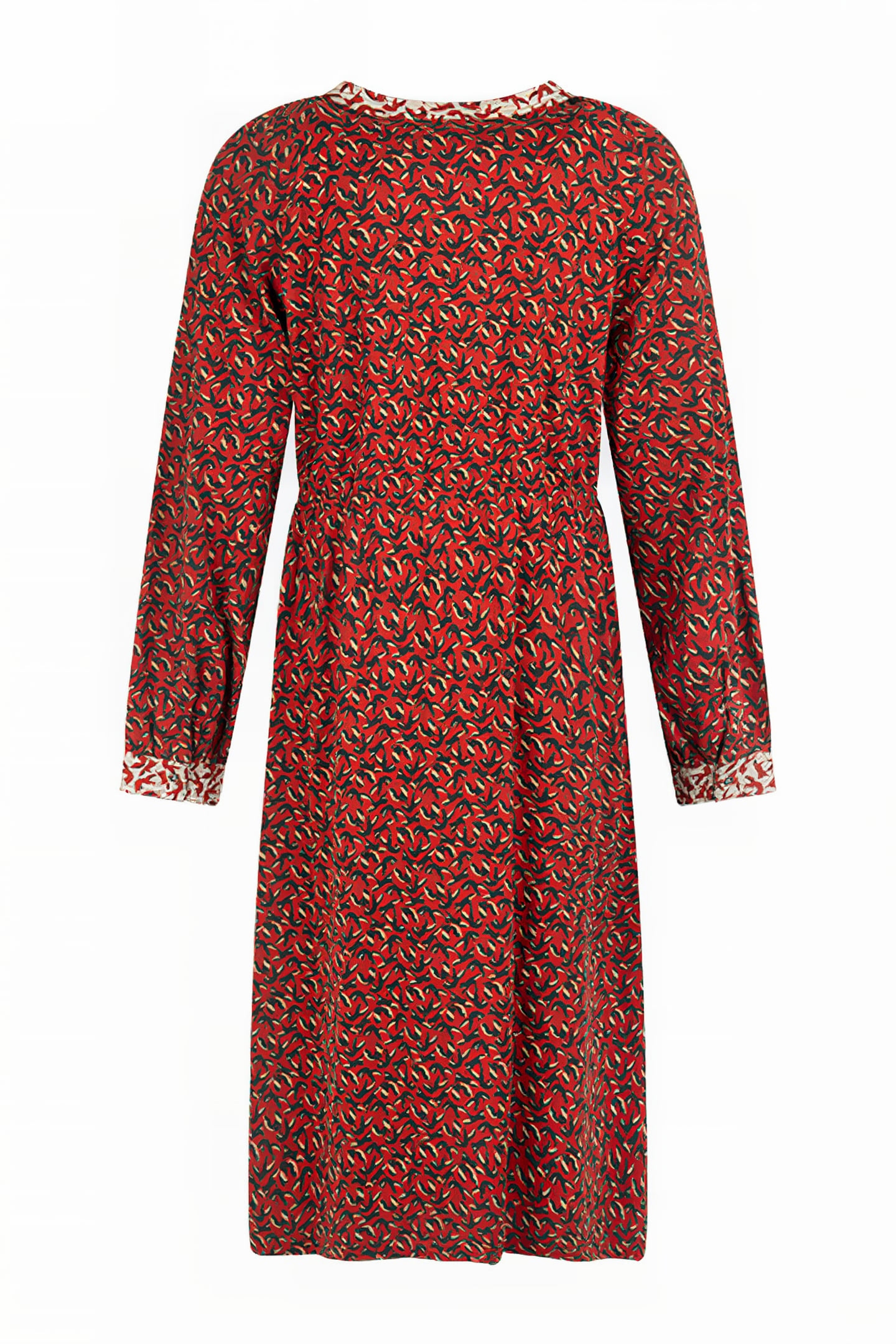 BELLA JERSEY DRESS ORANGE MULTI 2