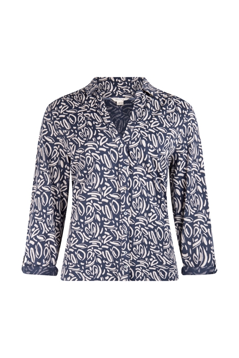 ANNIE JERSEY SHIRT NAVY PRINTED 1