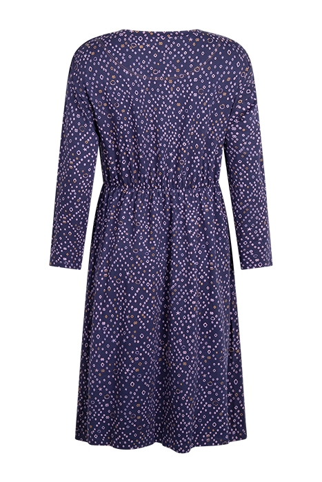 POPPY JERSEY DRESS NAVY PRINT 2